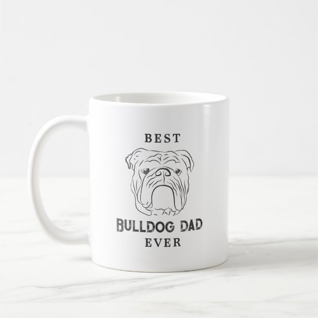 Best Bulldog Dad Ever Coffee Mug (Left)