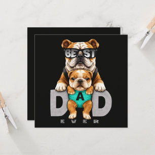 Best Bulldog Dad Ever – Cute Bulldog Father’s Day