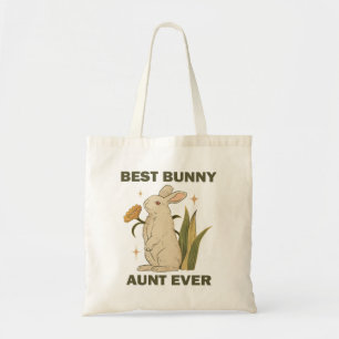 Best Bunny Aunt Ever Cute Kawaii Family Party  Tote Bag