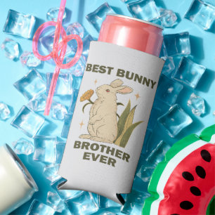 Best Bunny Brother Ever Bunnies Lovers Cool Rabbit Seltzer Can Cooler
