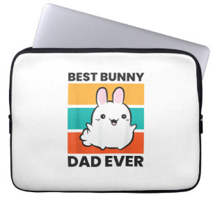 Best Bunny Dad Ever Rabbit cute bunny Laptop Sleeve