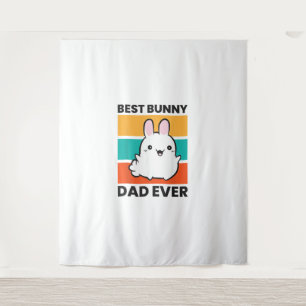 Best Bunny Dad Ever Rabbit cute bunny Tapestry