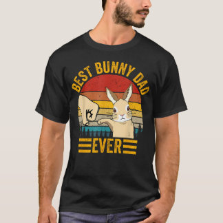Best Bunny Dad Ever Rabbit Lover Father Pet T-Shirt