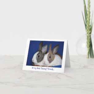 best "bunny" friend Easter Card
