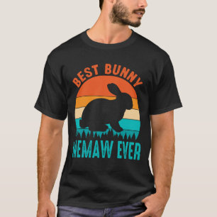 Best Bunny MEMAW EVER Vintage Father's Day T-Shirt