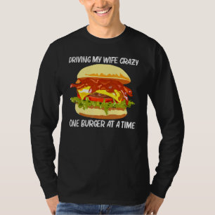 Best Burger Design For Men Dad Hamburger Sandwich T-Shirt