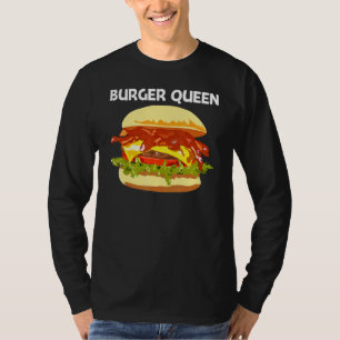 Best Burger Design For Women Mum Hamburger Sandwic T-Shirt