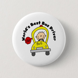Best Bus Driver 6 Cm Round Badge