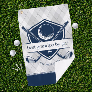 Best By Par Gift for Dad, Grandpa Step Dad Golf Towel