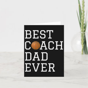 Best Bysketbyll Coach Dad Ever Coaching Fathers Gi Card