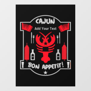 Best Cajun Cooks    Apron Window Cling