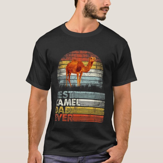 Best Camel Dad Ever Animals T-Shirt (Front)