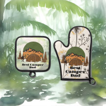 Best Camper Dad Forest Woodlands Tent Father's Day