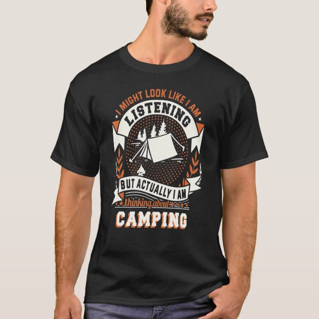 Best Camping Camper Van Outdoor Wilderness Campfir T-Shirt (Front)