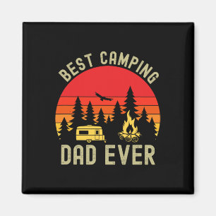 Best Camping Dad Ever Camping Father's Day  Magnet