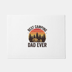 Best Camping Dad Ever Vintage Camping Design_1 Doormat