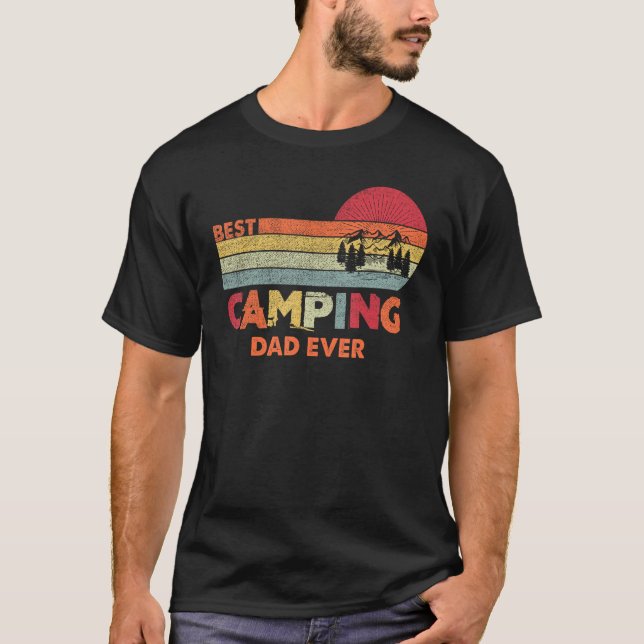Best Camping Dad Ever Worlds Best Dad Tee For Fath (Front)