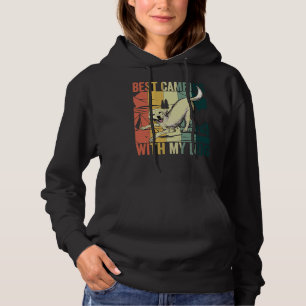 Best Camping With My Dog Lab Labrador Retriever Vi Hoodie