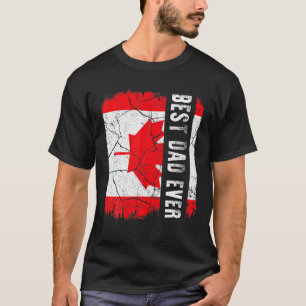 Best Canadian Dad Ever Canada Daddy Father's Day G T-Shirt