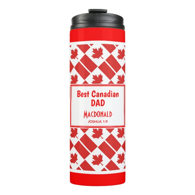 BEST CANADIAN DAD THERMAL TUMBLER (Front)