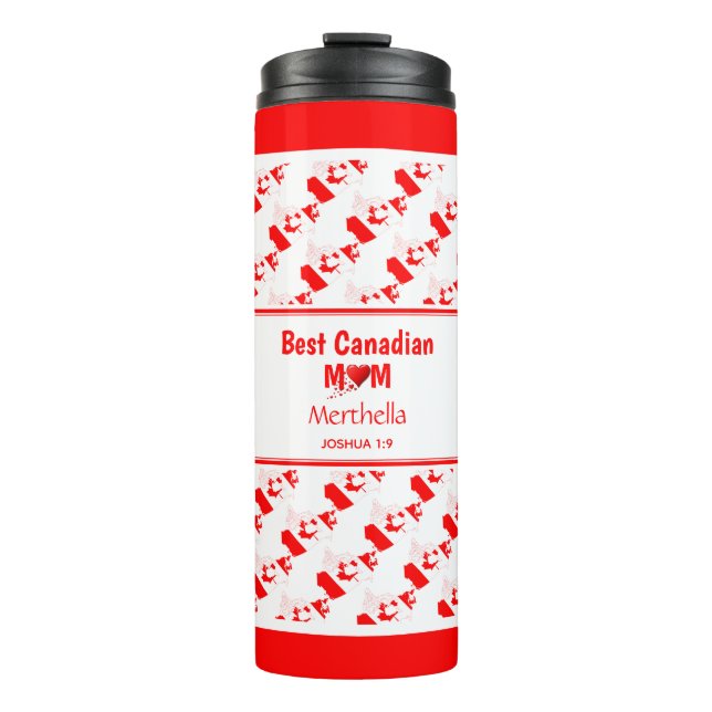 BEST CANADIAN MUM THERMAL TUMBLER (Front)