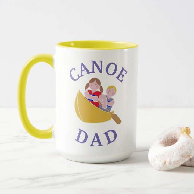 Best "CANOE DAD" Ever! Father's Day Mug (With Donut)