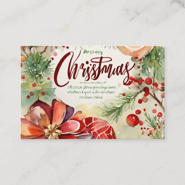 best card crismas  greeting beautiful  (Front)