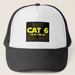 Best Cat 6 In The Galaxy Trucker Hat