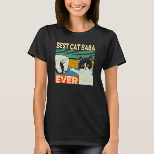 Best Cat Baba Ever Cat Dad Fathers Day T-Shirt