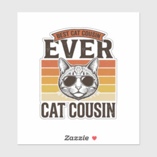 Best Cat Cousin Ever Vintage Cat Shirt Design_1