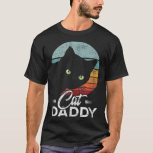 Best Cat Dad Daddy Ever Funny Cat Lover Father's D T-Shirt