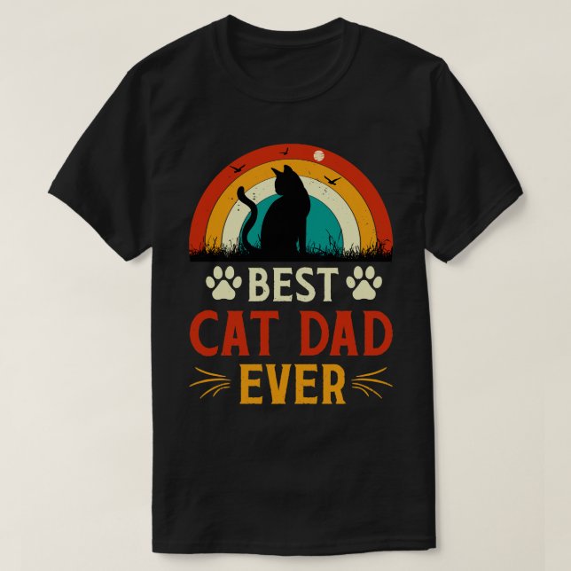 Best Cat Dad Ever 1 T-Shirt (Design Front)