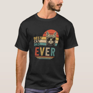 Best Cat Dad Ever Bump Fit Cat Daddy Father Day T-Shirt