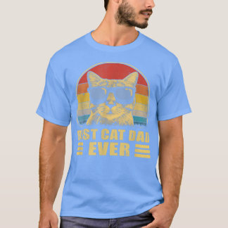 Best Cat Dad Ever Bump Fit Father's Day Gift Daddy T-Shirt