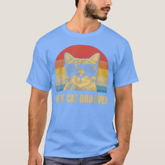 Best Cat Dad Ever Bump Fit Father's Day Gift Daddy T-Shirt