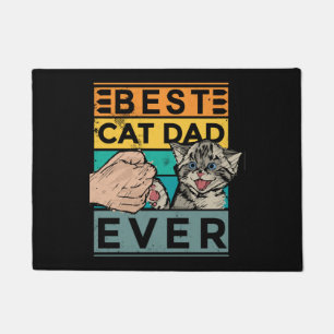 Best Cat Dad Ever Cat Dad Fathers Day Birthday Doormat