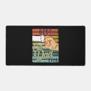 Best Cat Dad Ever Cat Dad Ghetto Fist Desk Mat