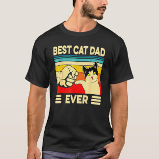 Best Cat Dad Ever   Cat Daddy Father Day T-Shirt