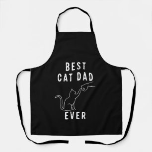Best Cat Dad Ever Cat Daddy Paw Fist Bump Meow Apron