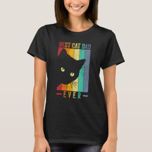 Best Cat Dad Ever  Cat Daddy Paw Fist Bump Meow Vi T-Shirt