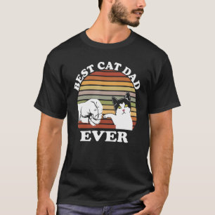 Best Cat Dad Ever Cat Daddy Vintage Fathers Day T-Shirt