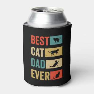 Best Cat Dad Ever Cat Lovers Cat Dad Can Cooler