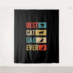 Best Cat Dad Ever Cat Lovers Cat Dad Tapestry