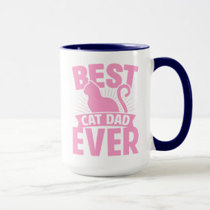 Best Cat Dad Ever - Cat Silhouette Mug