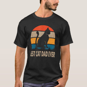 Best Cat Dad Ever Cat Vintage T-Shirt
