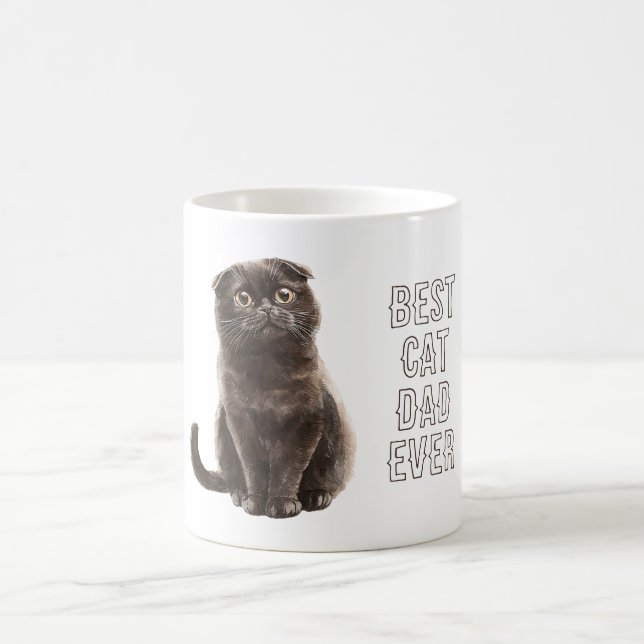 Best Cat Dad Ever Coffee Mug (Center)