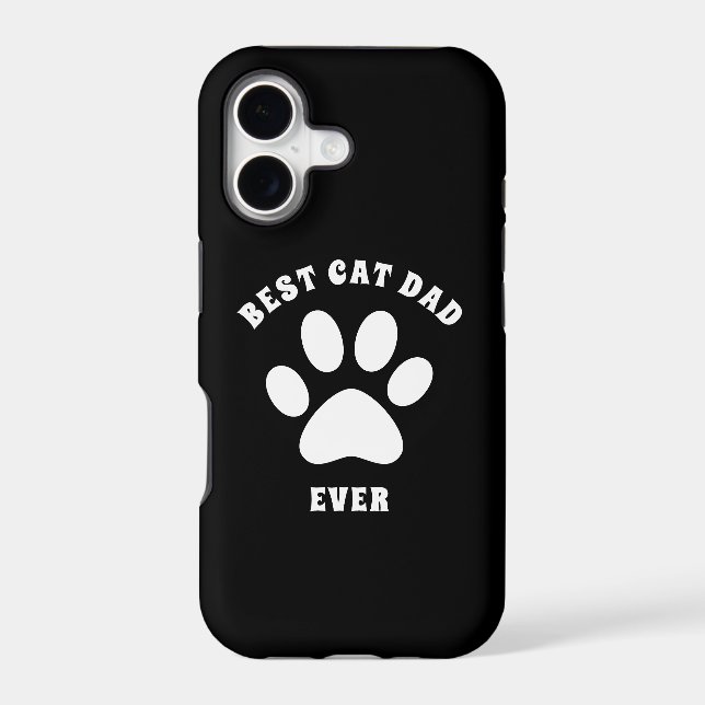 Best Cat Dad Ever Custom Text Personalised (Back)