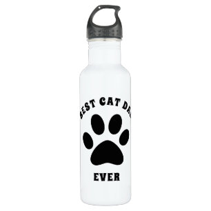 Best Cat Dad Ever Custom Text Personalised 710 Ml Water Bottle