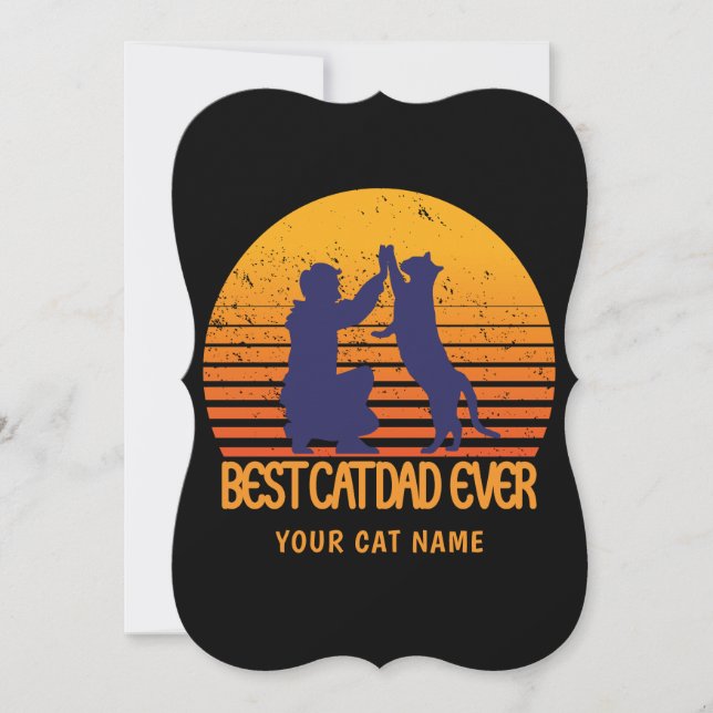 Best Cat Dad Ever: Customised design (Front)