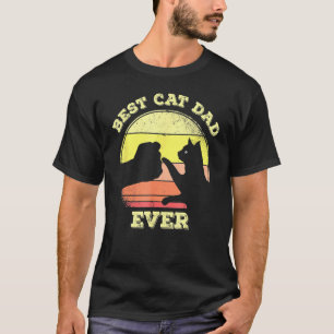 Best Cat Dad Ever Cute Cat 5 T-Shirt